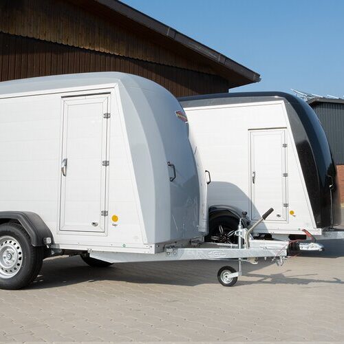 Remorque fourgon galva et alu - PTAC  1500 kg