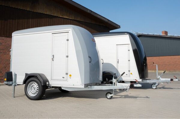 Remorque fourgon galva et alu - PTAC  1500 kg