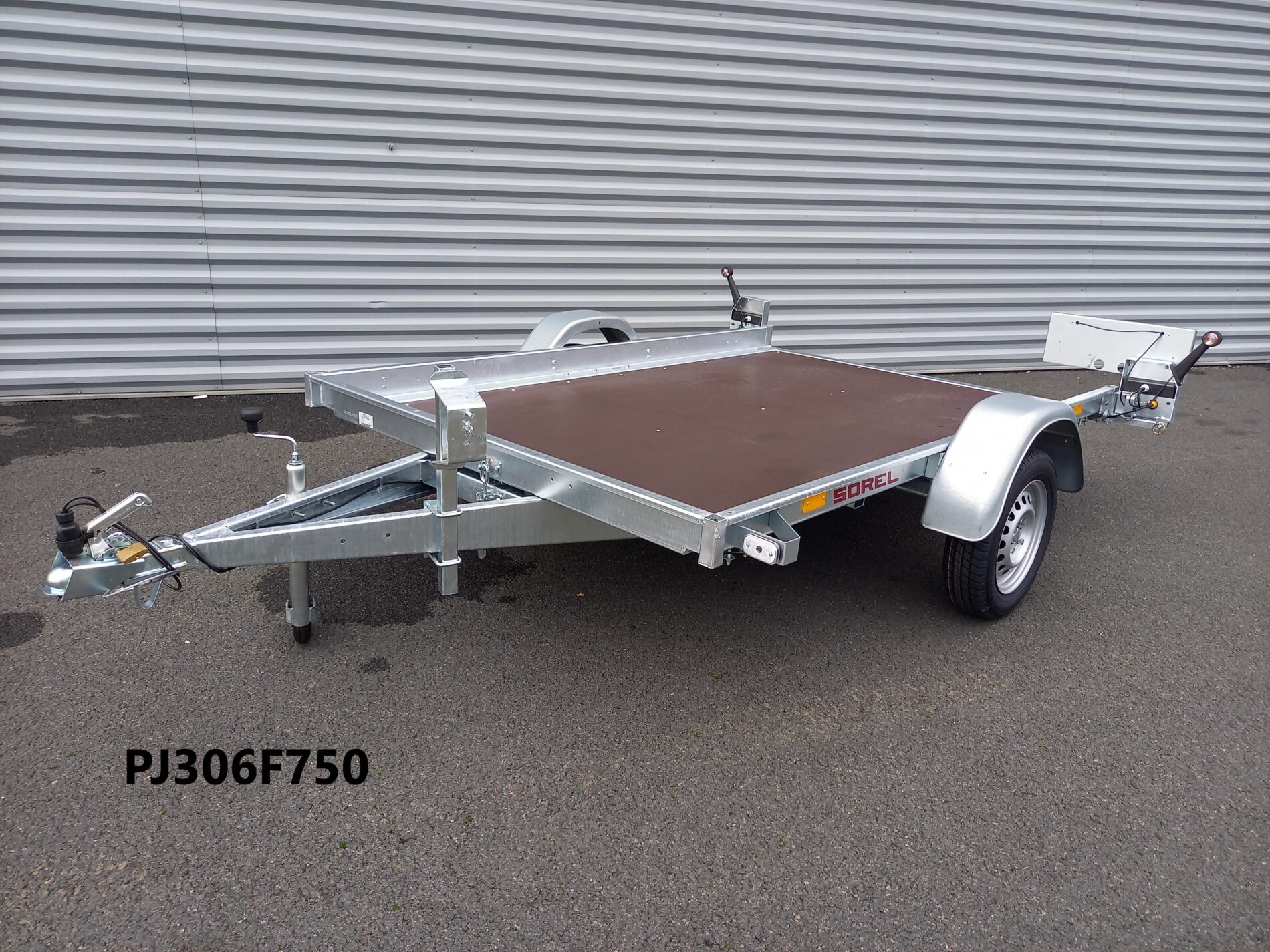 Remorque plateau PJ306 Sorel